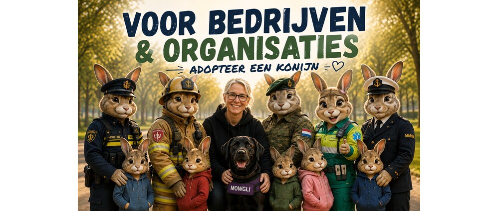 Geld inzamelen | Adopteer een Konijn help 50 kinderen | Doneeractie