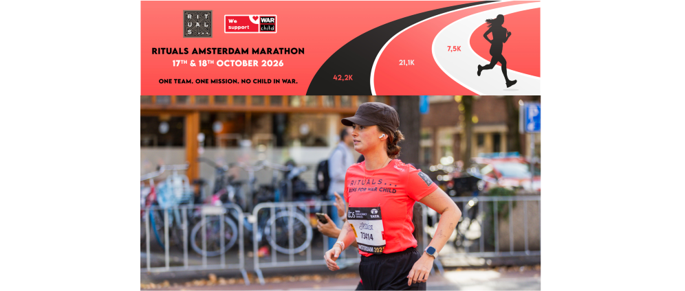 Geld inzamelen | Rituals x War Child Amsterdam Marathon 2026 | Doneeractie