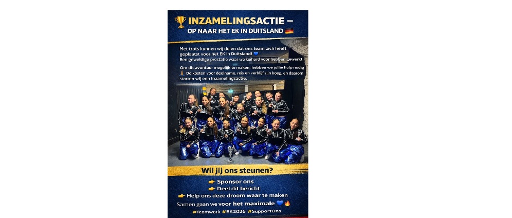 Geld inzamelen | Dpack kids naar het EK Hiphop in Duitsland | Doneeractie