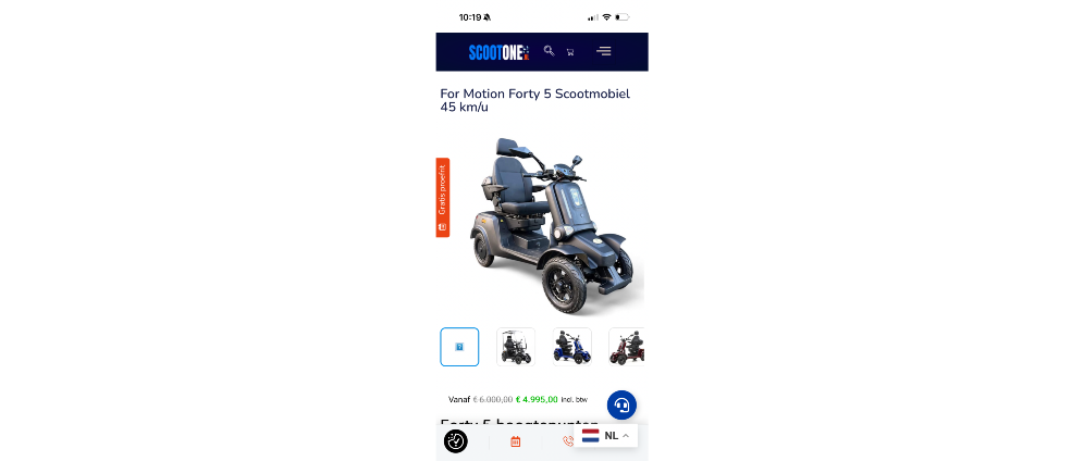Geld inzamelen | Help de buuf aan een nieuwe scootmobiel . | Doneeractie
