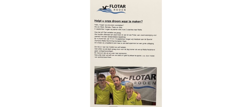 Geld inzamelen | Reiskosten Special Olympics Malta | Doneeractie