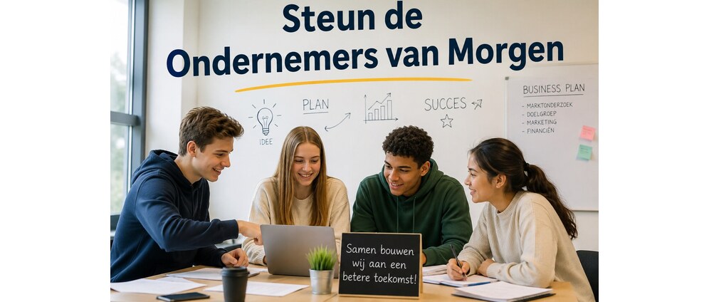 Geld inzamelen | Steun de Ondernemers van Morgen | Doneeractie