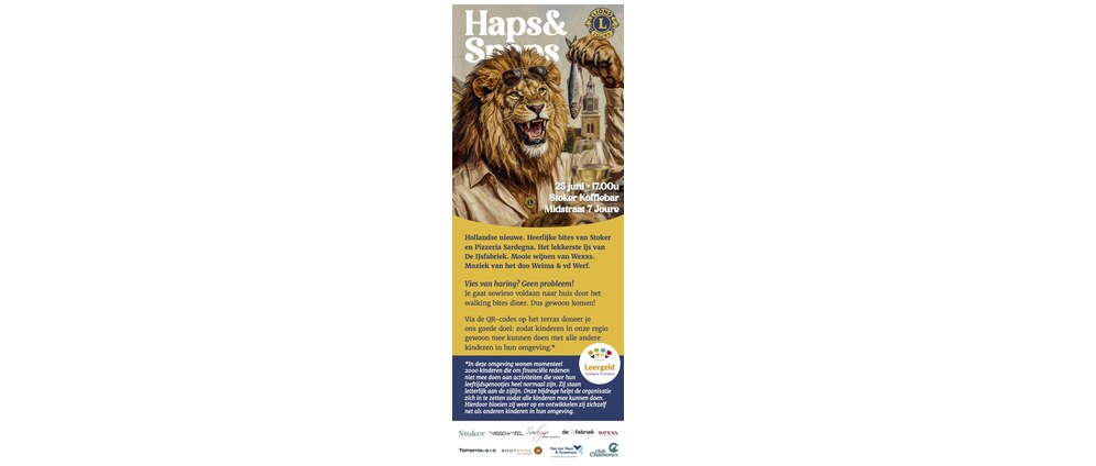 Geld inzamelen | Haps Snaps Doneren voor stichting Leergeld De Fryske Marren | Doneeractie