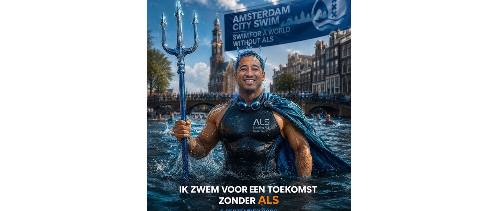 Geld inzamelen | Samen sterk voor ALS. AlS Cityswim | Doneeractie