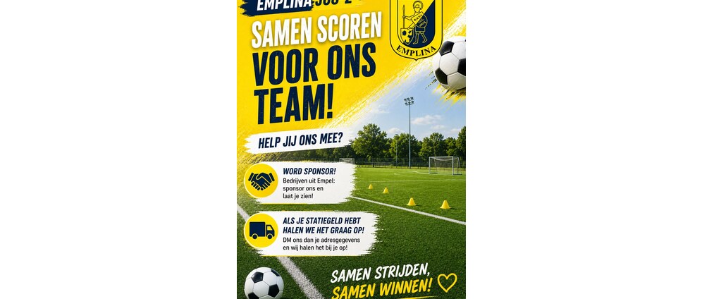 Geld inzamelen | Trainings tenue jo8 2 seizoen 26 27 | Doneeractie