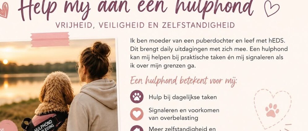 Geld inzamelen | Aanschaf pup hulphond | Doneeractie