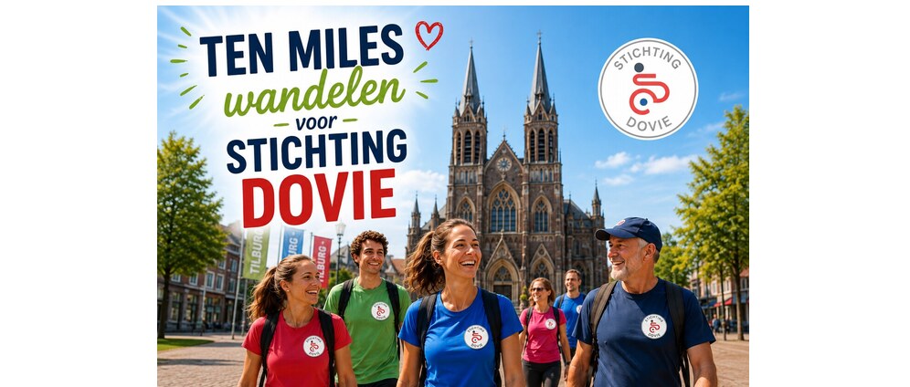 Geld inzamelen | Tilburg Ten Miles Wandeltocht voor Stichting DOVIE | Doneeractie