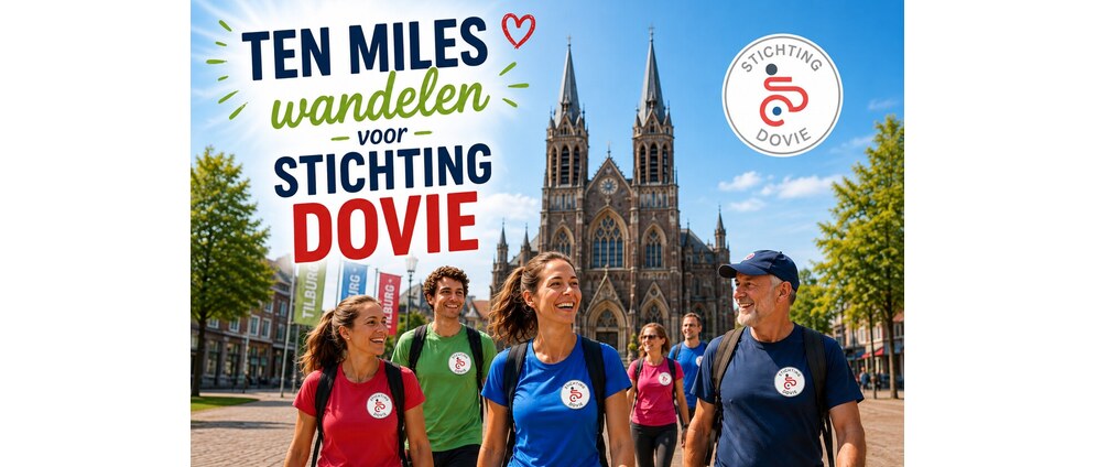 Geld inzamelen | Tilburg Ten Miles Wandeltocht voor Stichting DOVIE | Doneeractie