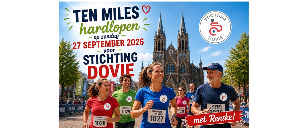 Geld inzamelen | Renske loopt de Tilburg Ten Miles voor Stichting DOVIE | Doneeractie