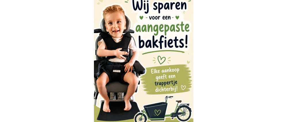 Geld inzamelen | Aangepaste bakfiets voor Noah | Doneeractie