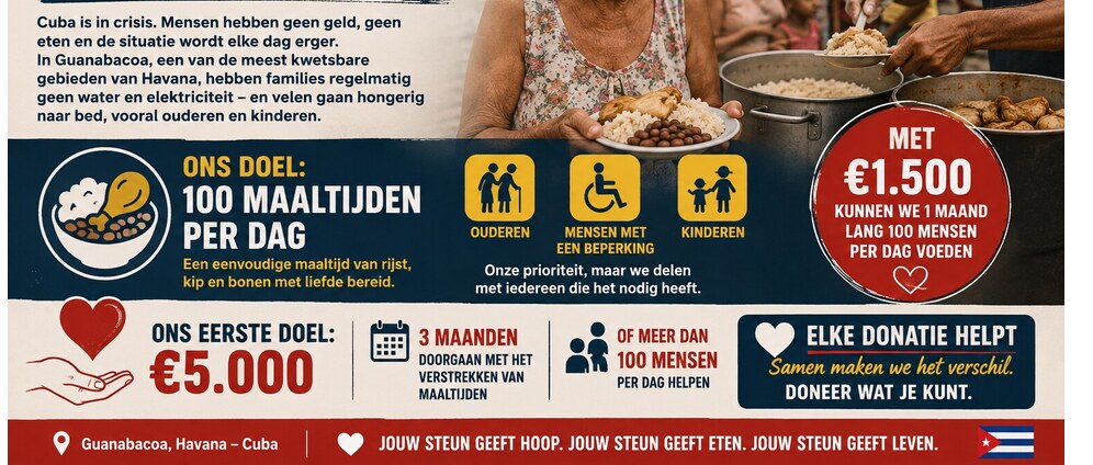 Geld inzamelen | Feeding Cuba | Doneeractie