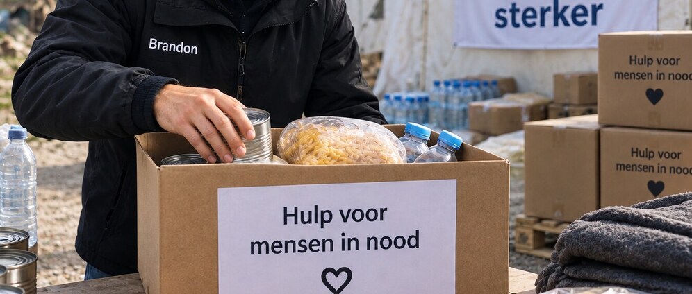 Geld inzamelen | Brandon help mensen uit nood met boodschappen | Doneeractie