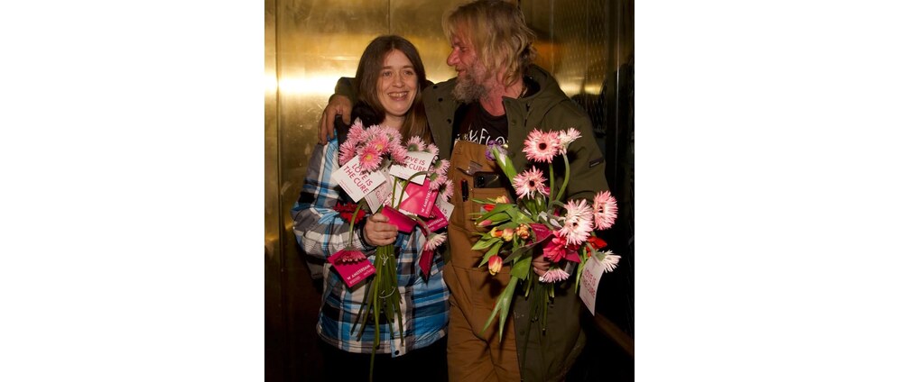 Zwaai Flowerbikeman Warren uit | Geld inzamelen