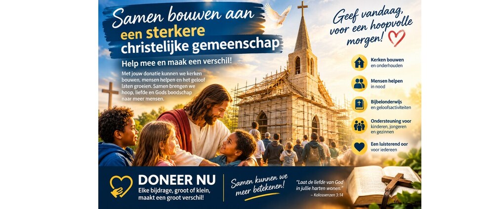 Geld inzamelen | Red het christelijke geloof | Doneeractie