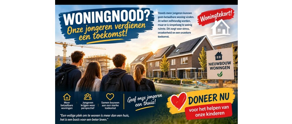 Geld inzamelen | Het helpen aan starterswoningen | Doneeractie
