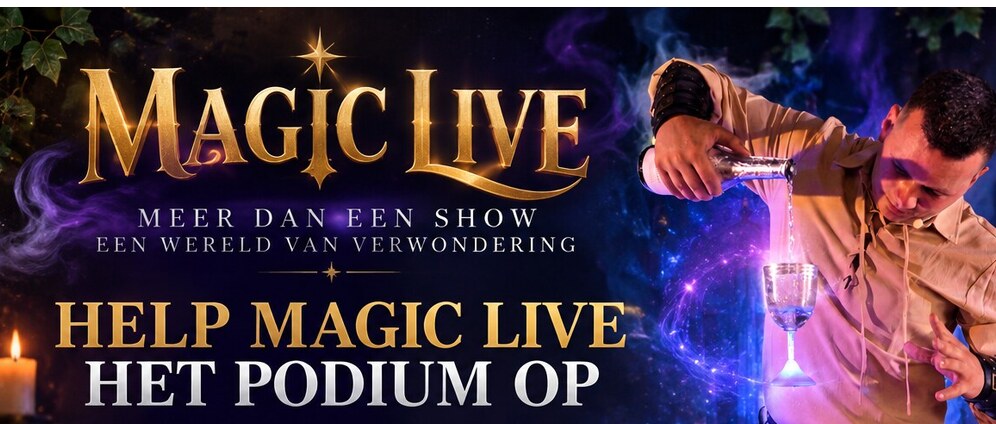 Geld inzamelen | Help Magic Live het podium op | Doneeractie